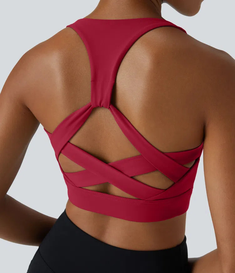 Low Support Racerback Yoga Sports Bra A-C Cups | HALARA