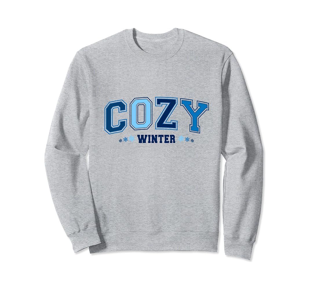 Cozy Winter Blue Sweatshirt | Amazon (US)