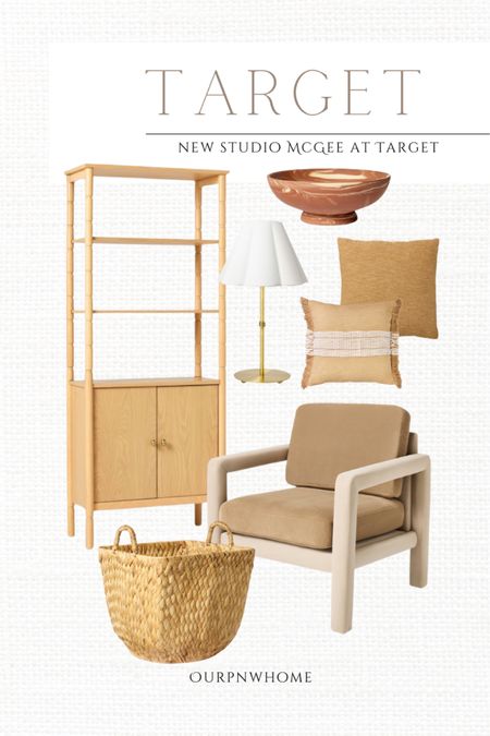 NEW from Studio McGee at Target 🎯 

Velvet accent chair, modern armchair, neutral home, tan throw pillows, boucle throw pillow, home decor, decorative bowl, scalloped lamp shade, gold lamp base, table lamp, storage basket, decorative basket, bookshelf, cabinet, shelving unit, Target home

#LTKHome #LTKSeasonal #LTKStyleTip