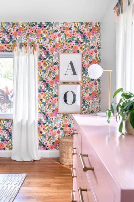 This pretty-in-pink girls' bedroom—a floral-themed paradise includes a cozy bunk bed with fun striped bedding. The walls are adorned with charming floral wallpaper, creating a magical sanctuary where little ones can play, dream, and grow. #girlsbedroom #pinkbedroom #kidsbedroom #floralbedroom #floralgirlsroom #luxuryhome #miamihome #kidsinteriordesign #miamidesign #prettyinpink 

#LTKHome #LTKKids
