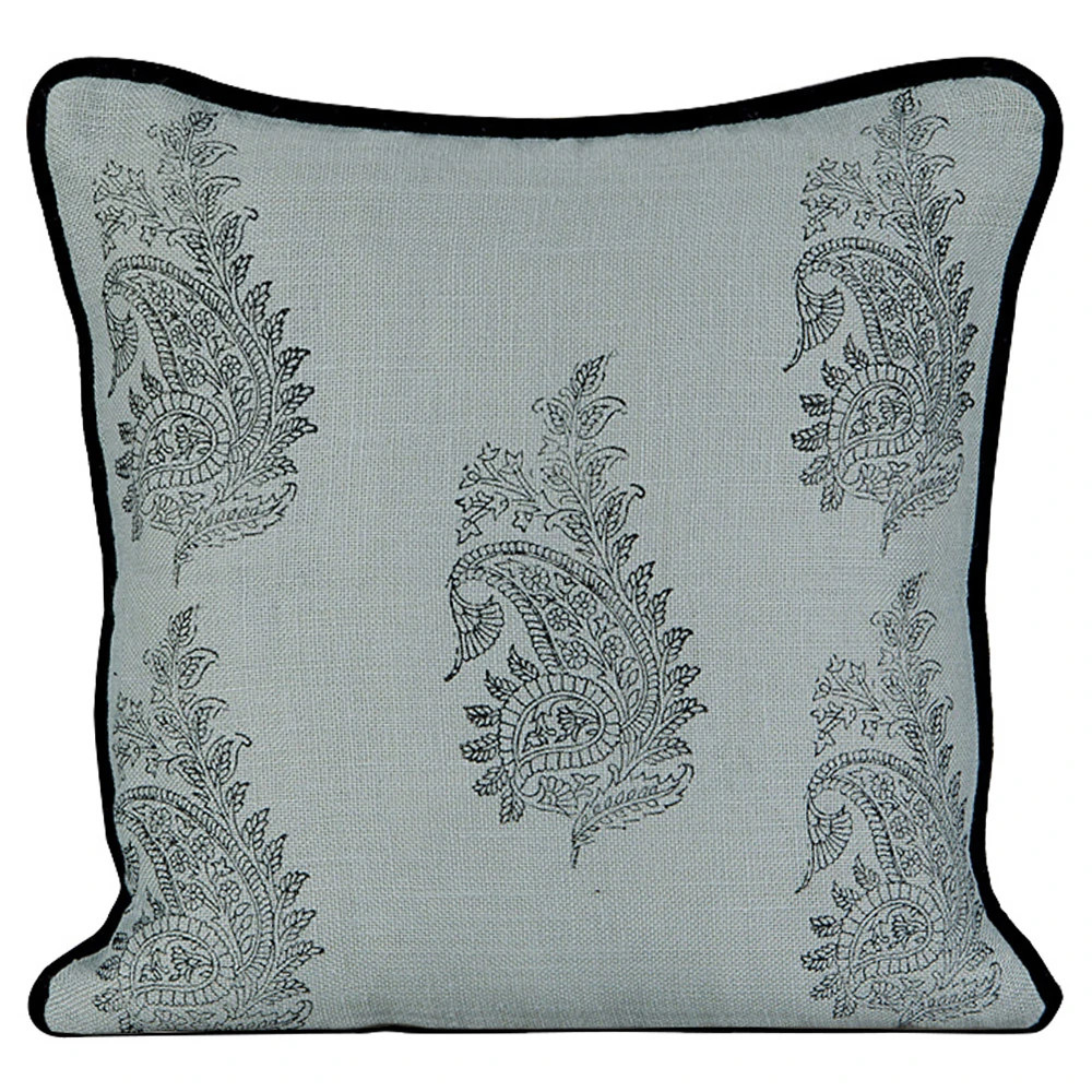 Delyse Updated Traditional Blue Throw Pillow - 20x20 | Kathy Kuo Home