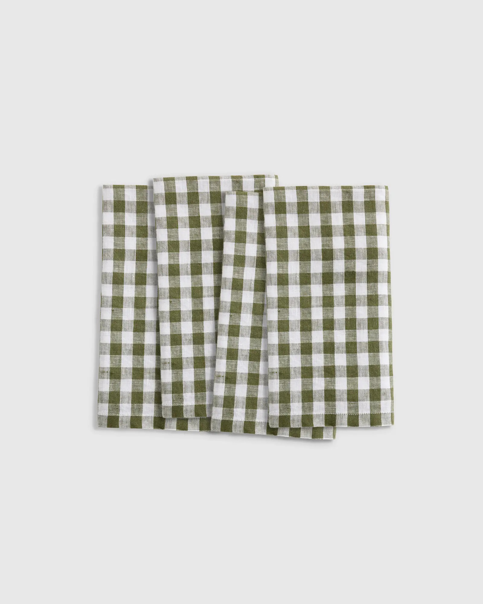 European Linen Gingham Napkins (Set of 4) | Quince