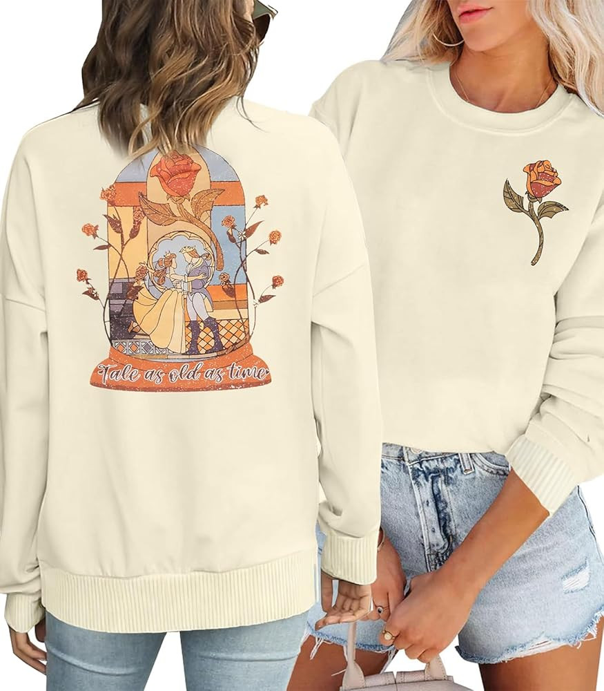 Magical Sweatshirt Beauty and The Beast Sweatshirts: Belle Princess Sweater Cute Magic Family Vac... | Amazon (US)