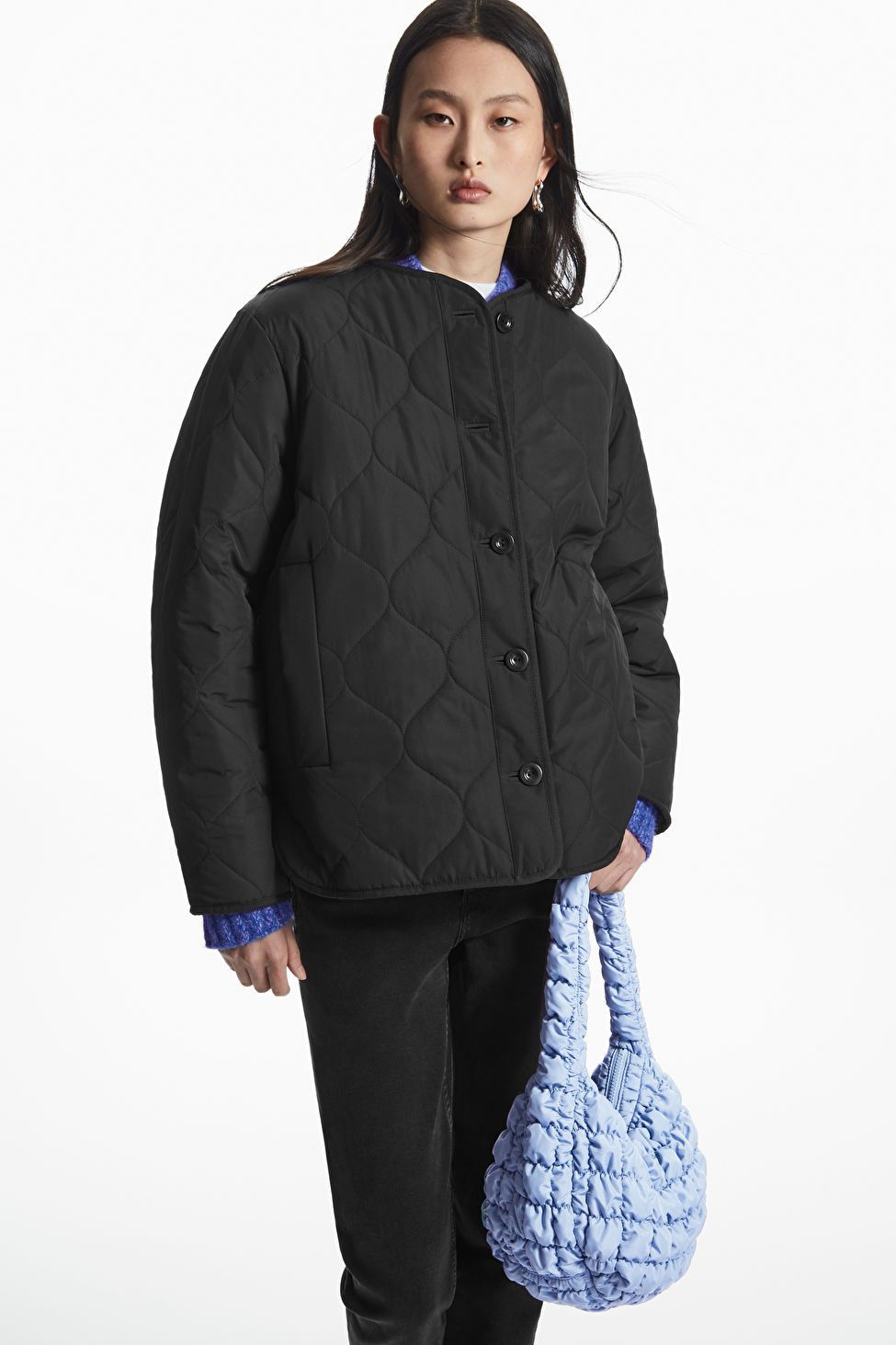 REVERSIBLE QUILTED TEDDY LINER JACKET | Black Teddy Jacks | Winter Jacket | Spring 2023 Fashion  | COS (US)