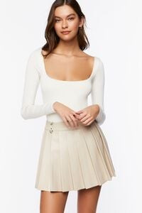 Faux Leather Pleated Mini Skirt | Forever 21 (US)