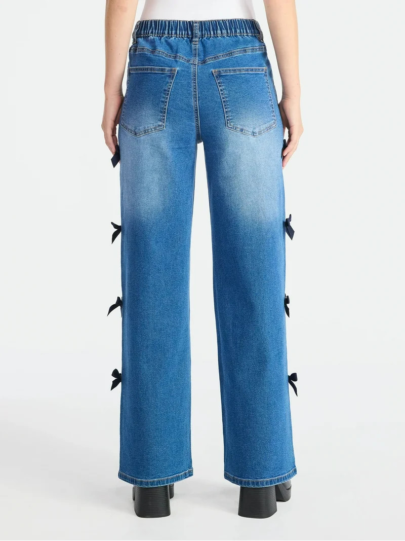 Madden NYC Women's Bow Jeans | Walmart (US)