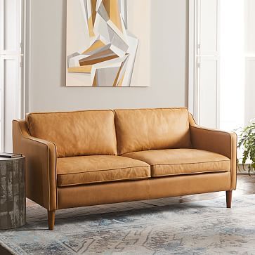 Hamilton Leather Sofa (70") | West Elm (US)