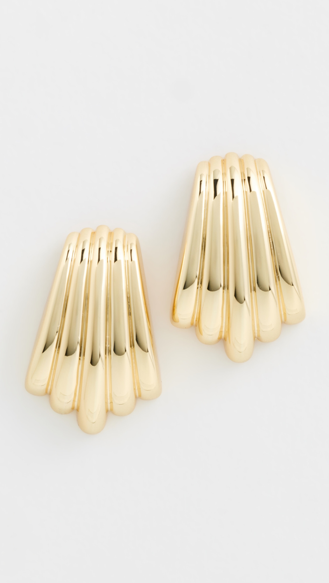 Luv Aj The Sundown Statement Stud Earrings Gold One Size | Shopbop