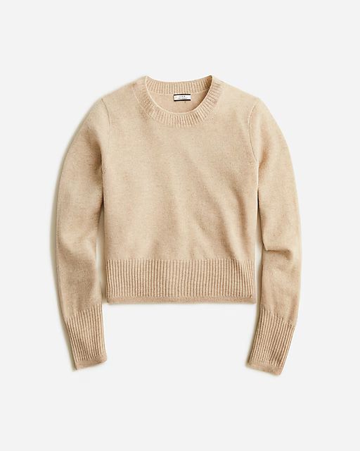 Cashmere shrunken crewneck sweater | J.Crew US