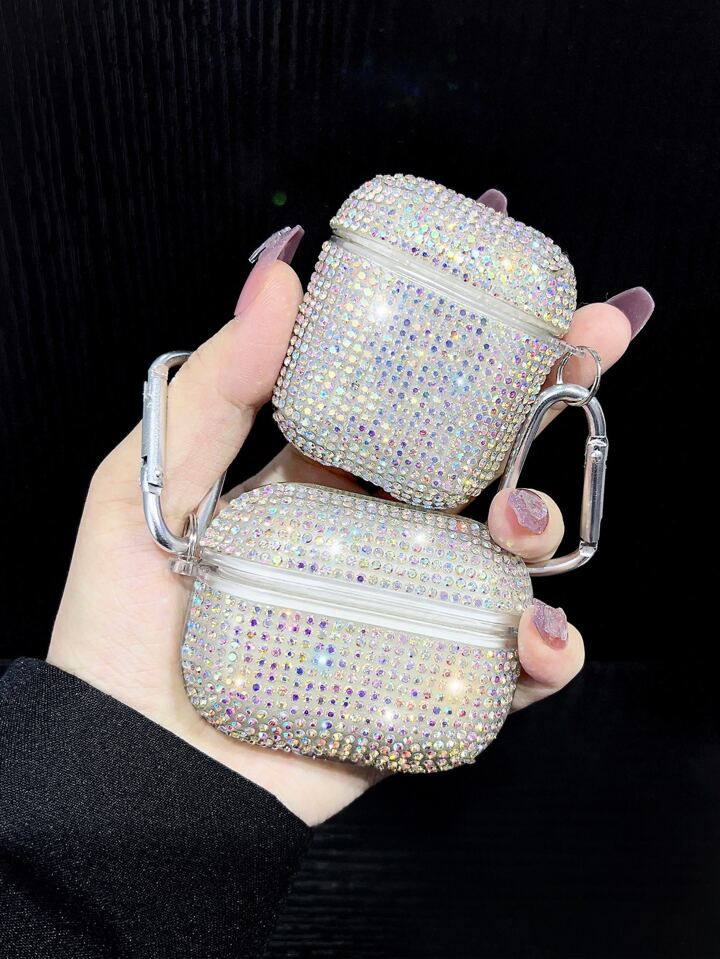 1pc Rhinestone Decor Case Compatible With Airpods | SHEIN