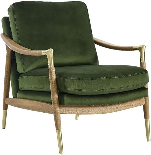 Modway Langford Stain-Resistant Performance Velvet Armchair – Mid Century Modern Velvet Chair w... | Amazon (US)
