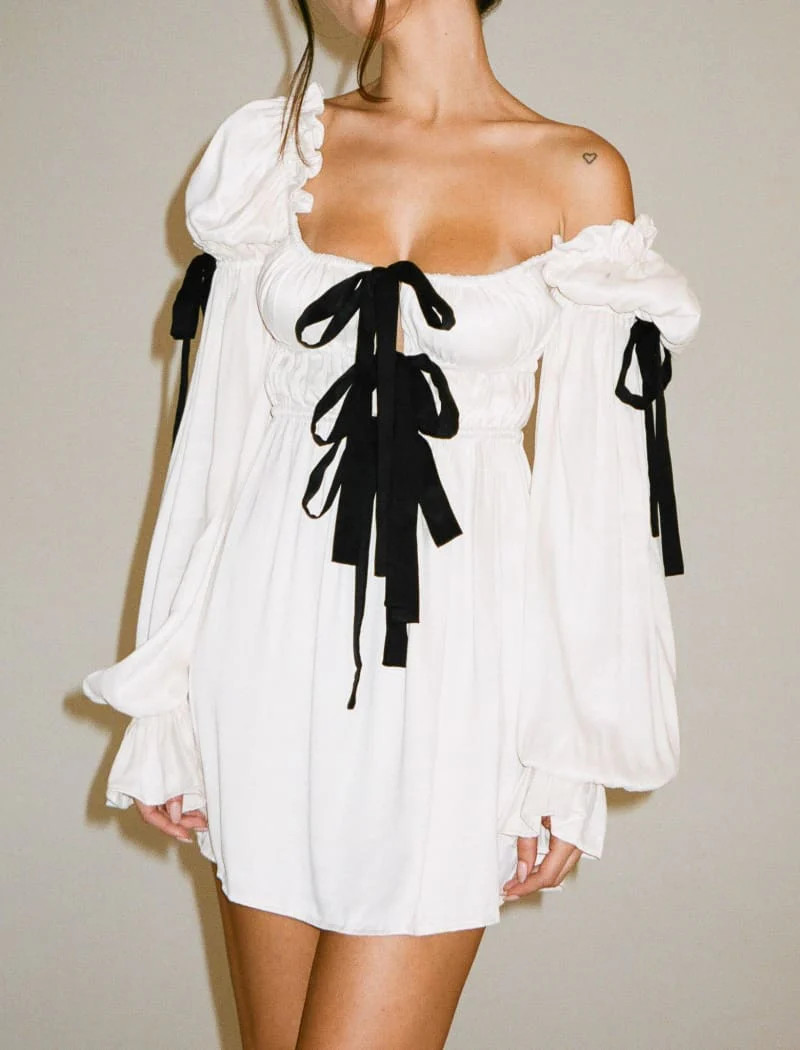 Macbeth Mini Dress | Bone | Rumored