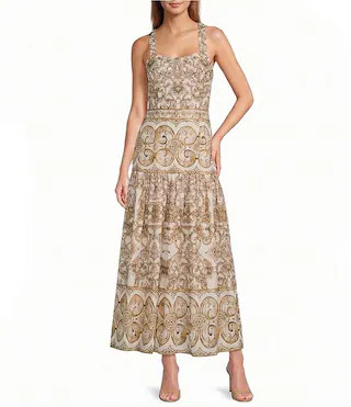 Antonio Melani Raelynn Sweetheart Neckline A-Line Maxi Dress | Dillard's | Dillard's