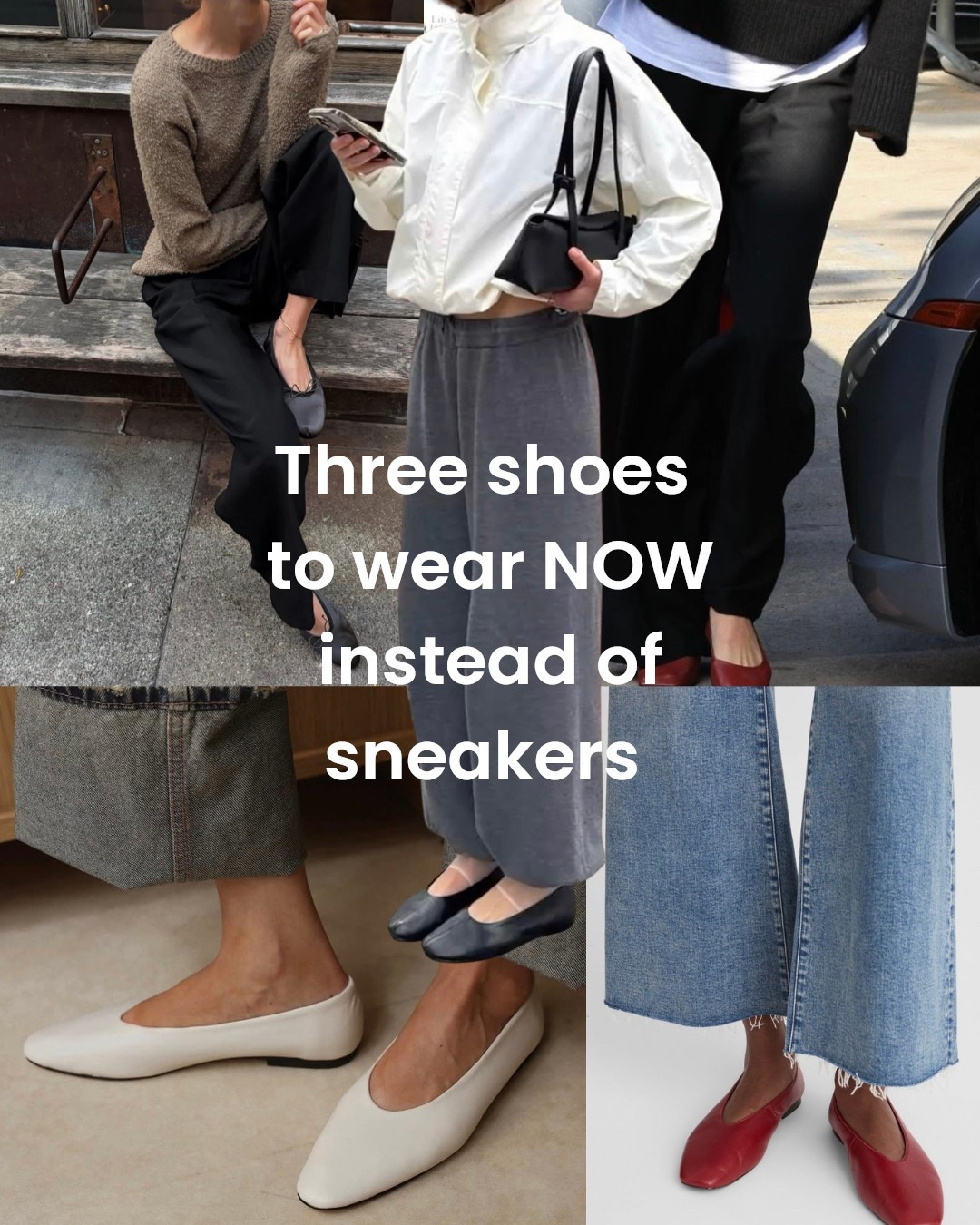 Swapping sneakers for these this season…
Loafers, ballet flats, boat shoes.
My picks below ✨

The closest I could find to red CAMPER (sold out) ballet flat is the Rollie one below.  So comfortable ❤️

#LTKaustralia #LTKstyletip #LTKover50style