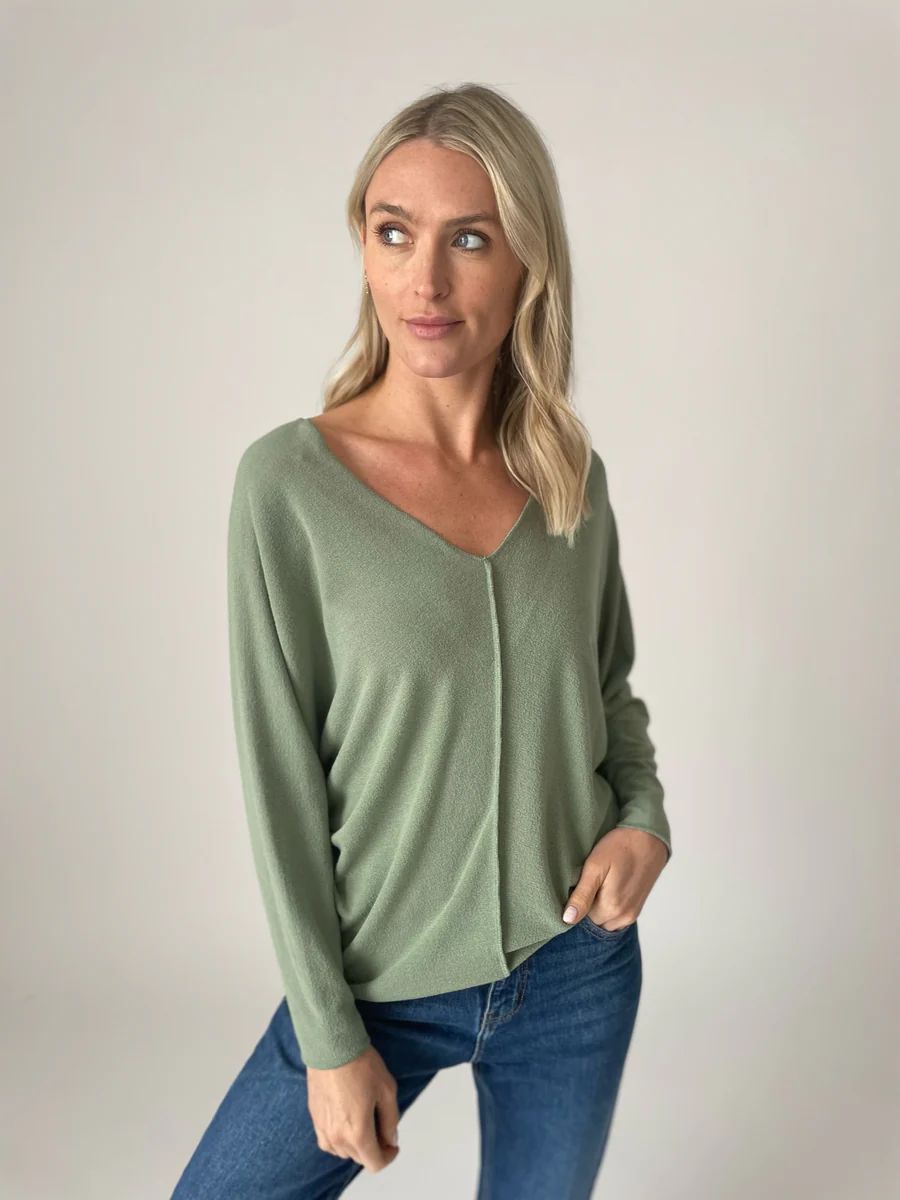tribeca top [treetop green] | Six fifty clothing