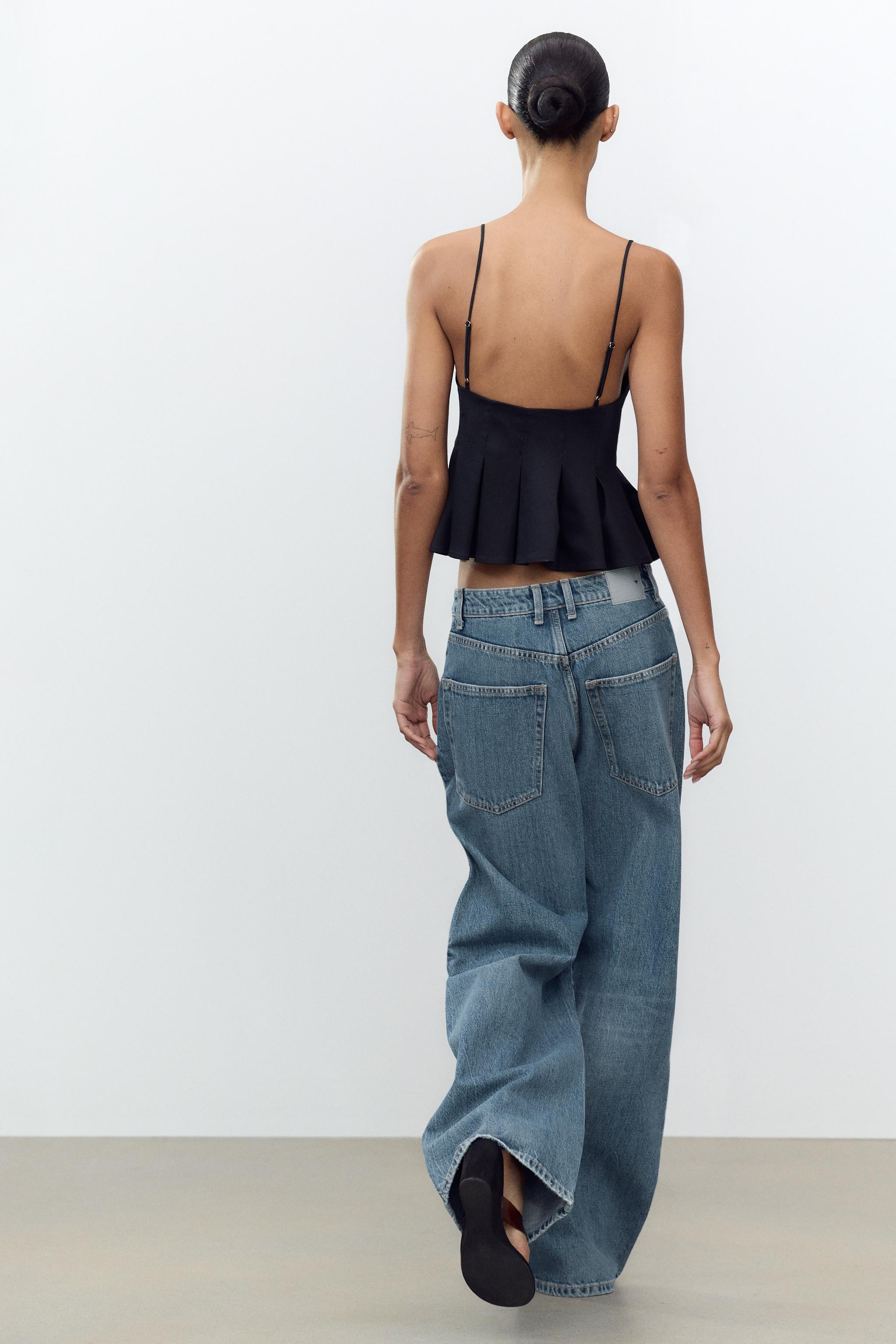 PLEATED POPLIN TOP | Zara US