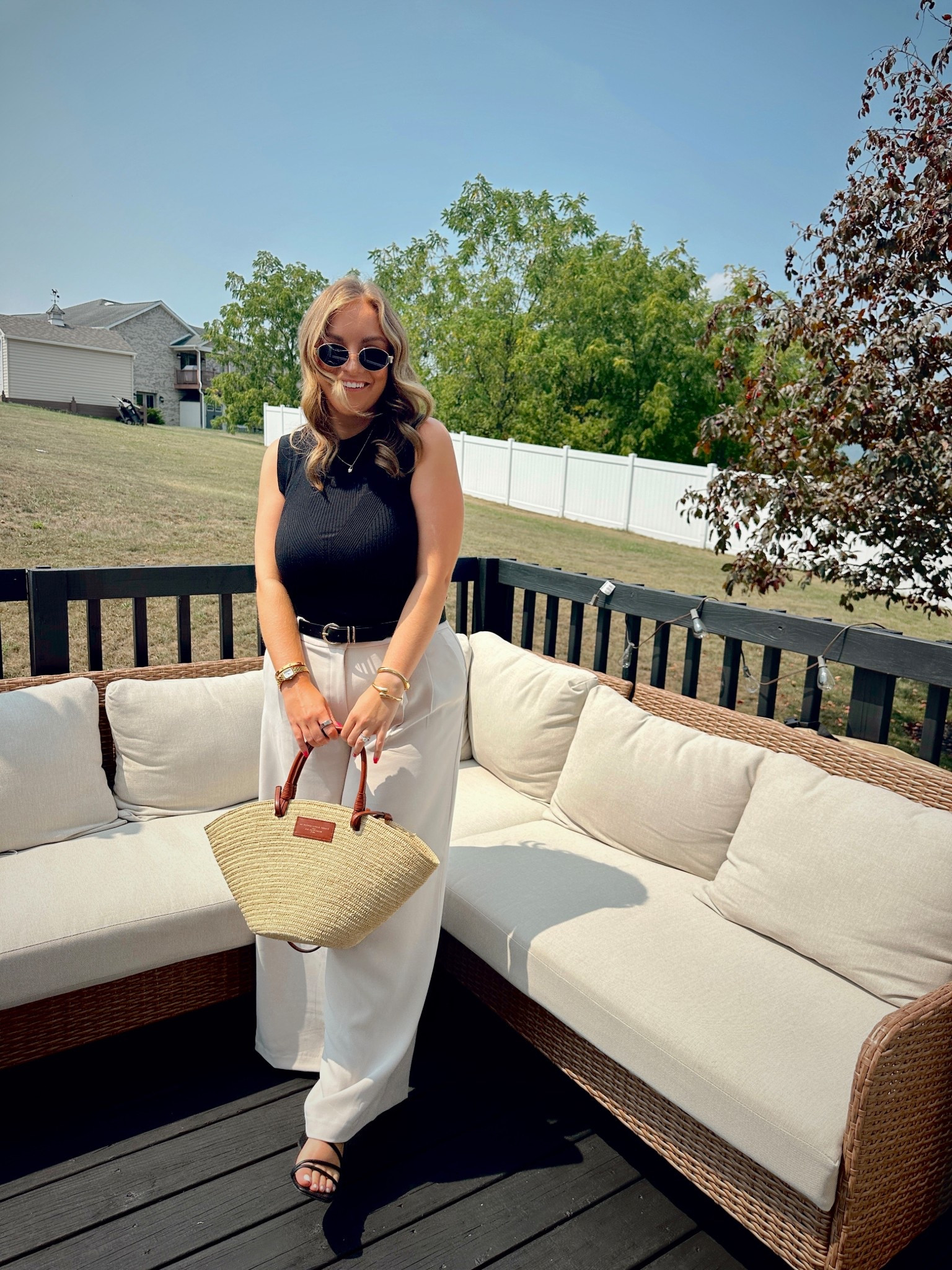 ootd: work edition | trouser pants | sézane bag 

#LTKSaleAlert #LTKFindsUnder100 #LTKWorkwear