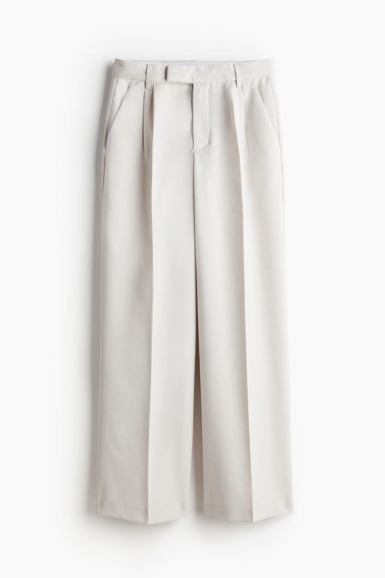 Dress Pants - Regular waist - Long - Light taupe - Ladies | H&M US | H&M (US + CA)