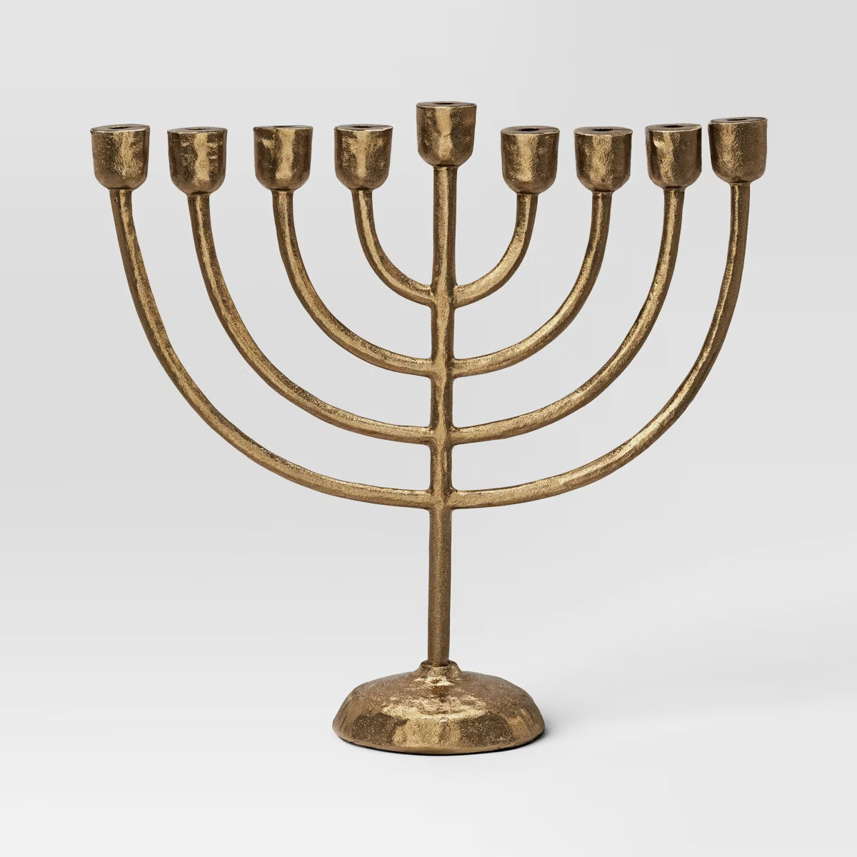 Hanukkah Cast Metal Classic Menorah Candle Holder Gold - Threshold™ | Target