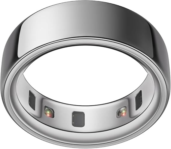 Oura Ring 4 - Silver - Size 7 - Smart Ring - Size First with Oura Ring 4 Sizing Kit - Sleep Track... | Amazon (US)
