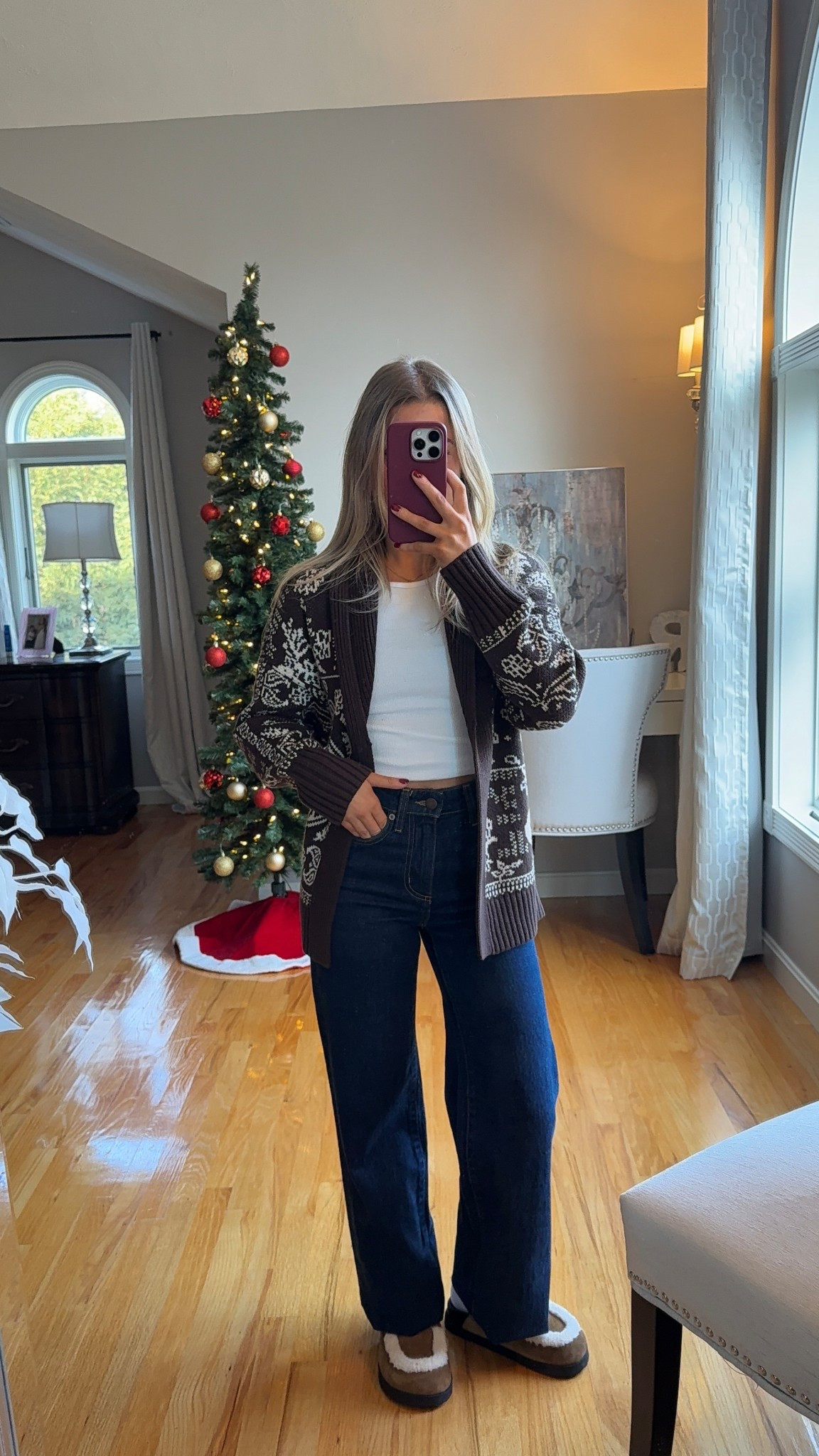 xs sweater and tank, 23 jeans  

#LTKootd #LTKSeasonal #LTKU