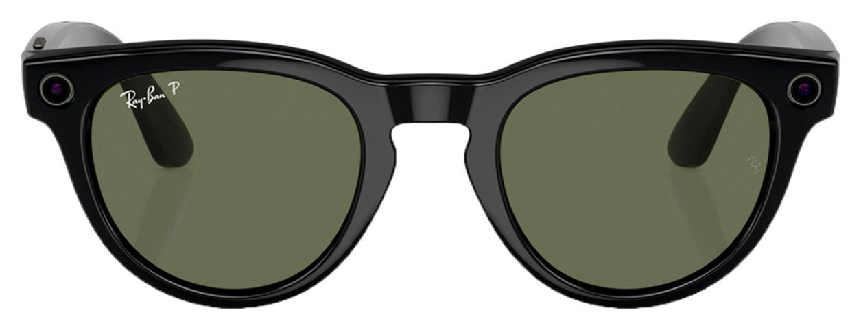 Ray-Ban Meta Headliner - Shiny Black, Polar G15 Green | argos.co.uk