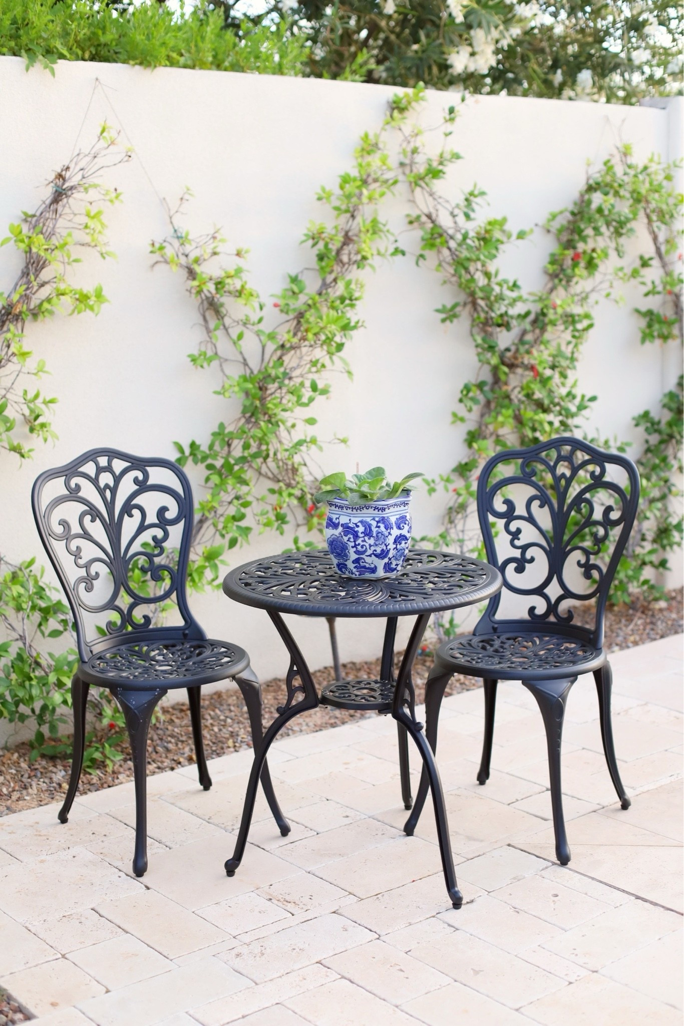 #ad I’ve been dreaming of creating a little European-inspired cafe moment in our backyard and this @wayfair table set was exactly what I was looking for ✨ It feels so luxe and charming… like something straight out of a hotel patio in Europe. 

No wonder it’s such a high-rated customer favorite! I’m SO glad I grabbed it just in time for all the summer hosting ahead! #Wayfair #WayfairPartner #LTKHome
