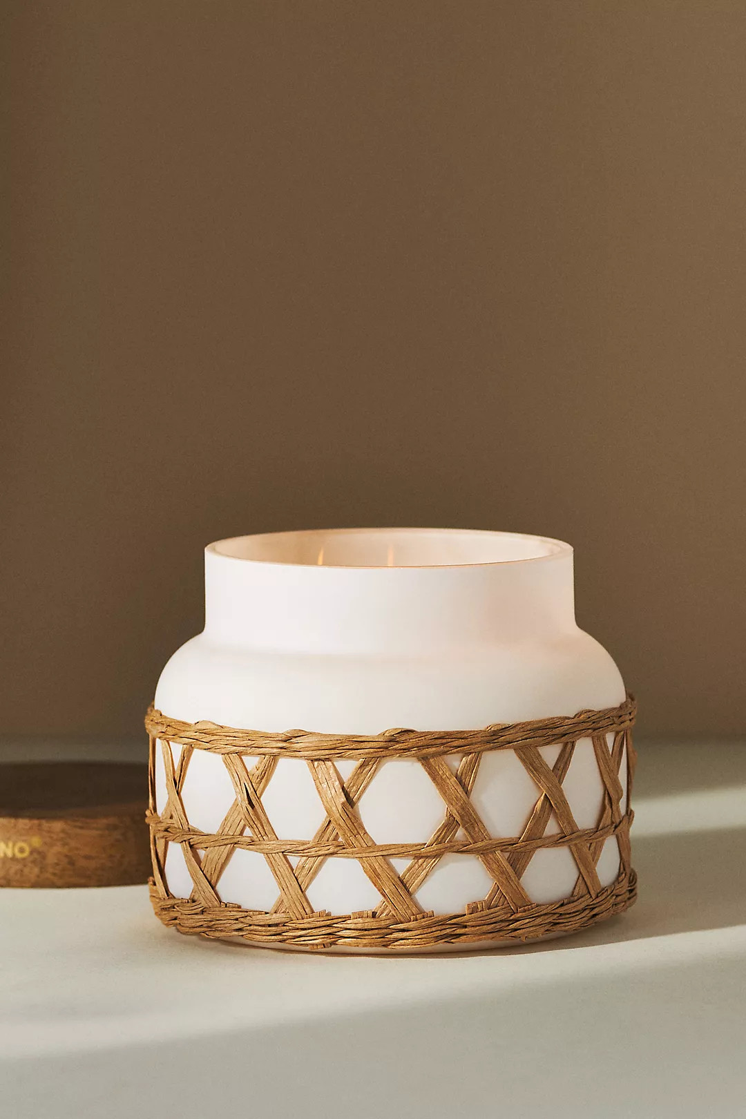 Capri Blue Rattan Volcano Jar Candle | Anthropologie (US)
