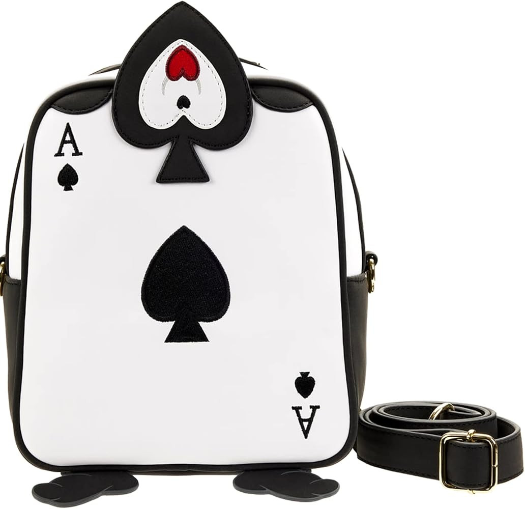 Loungefly Disney Alice in Wonderland Ace of Hearts Crossbody Bag Alice In Wonderland One Size | Amazon (US)