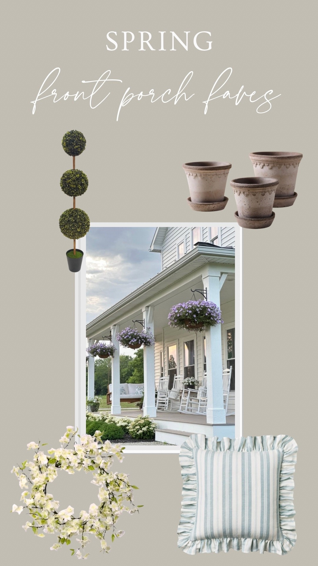 Sweet and simple spring favorites for your front porch🌿

#LTKHome #LTKSeasonal