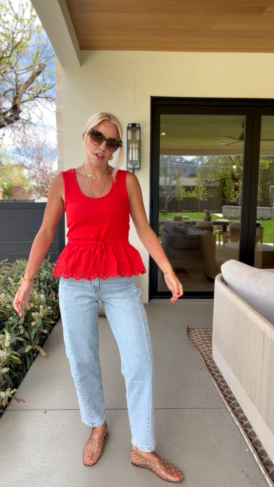 This tank is so cute! I did a size M in the tank and then 4L in the jeans! 

#LTKootd #LTKmomlife #LTKgrwm