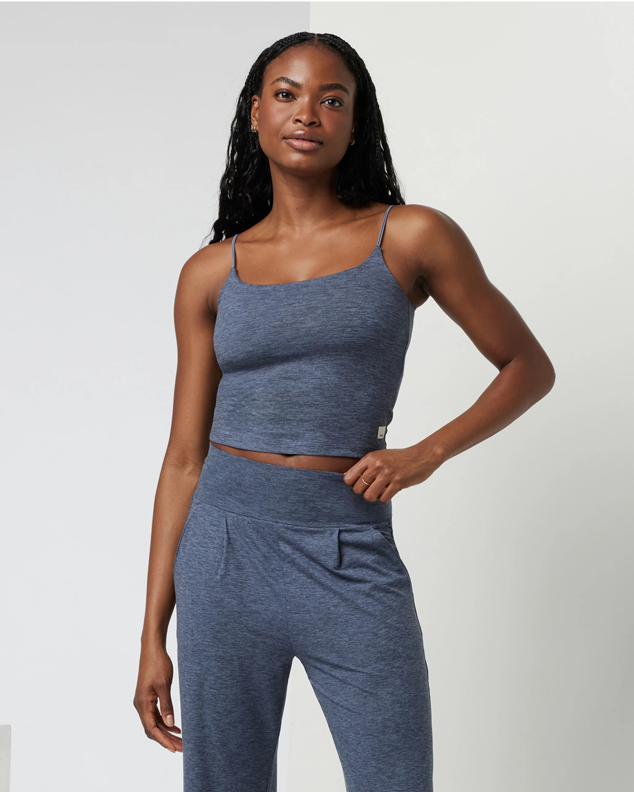 Lux Cami | Women's Azure Heather Tank Top | Vuori | Vuori Clothing (US & Canada)