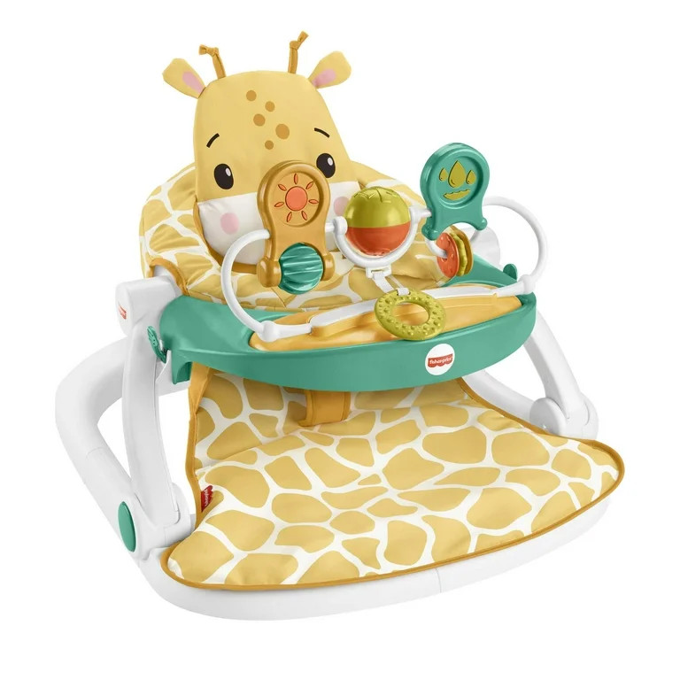 Fisher-Price Portable Baby Chair with Snack Tray and Toy Bar, Premium Sit-Me-Up Seat, Giraffe | Walmart (US)