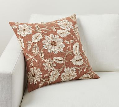 Corin Embroidered Pillow | Pottery Barn (US)