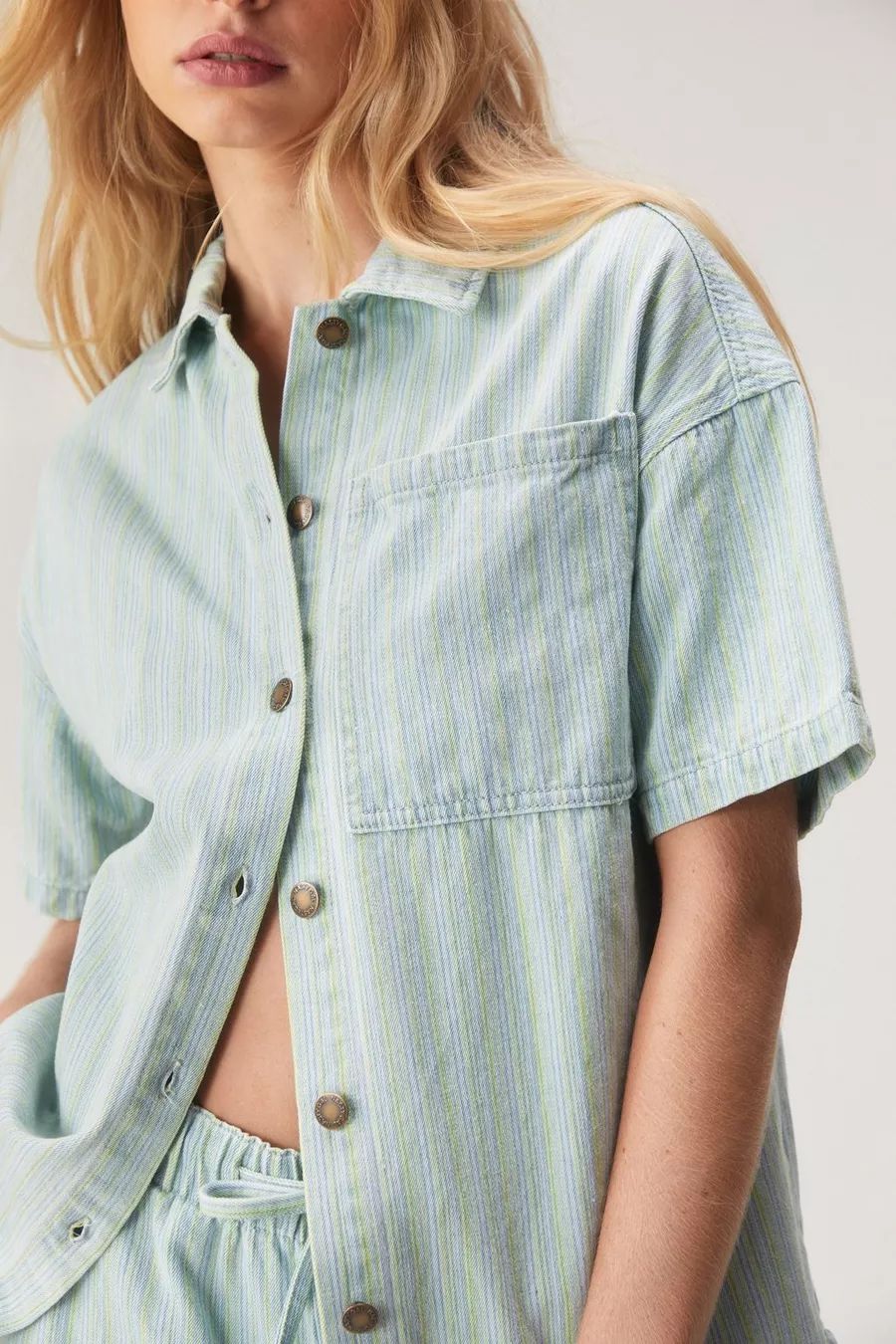 Twill Stripe Resort Shirt | Nasty Gal US