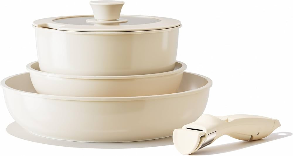 Redchef Ceramic Pots and Pans Set Non Stick, Nonstick Kitchen Cookware Sets, Non Toxic Pots and P... | Amazon (US)