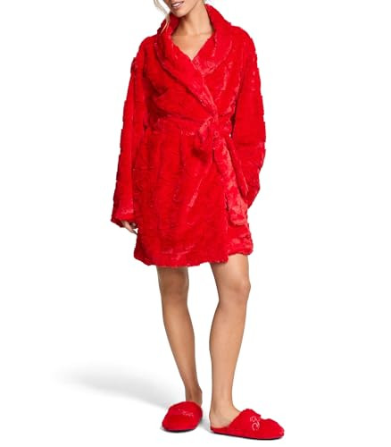 Victoria's Secret PINK Fuzzy Sleep Robe, Red, M/L | Amazon (US)
