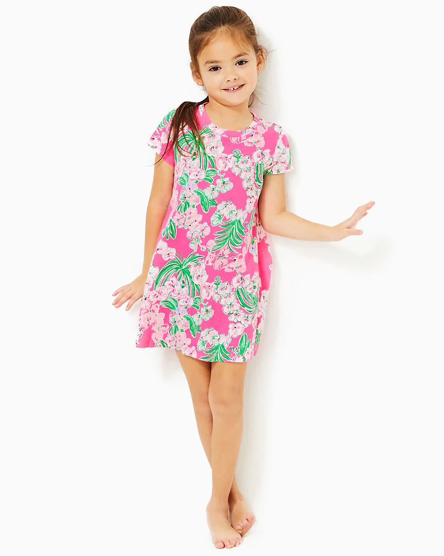 Girls Mini Cody Dress | Splash of Pink - A Lilly Pulitzer Store