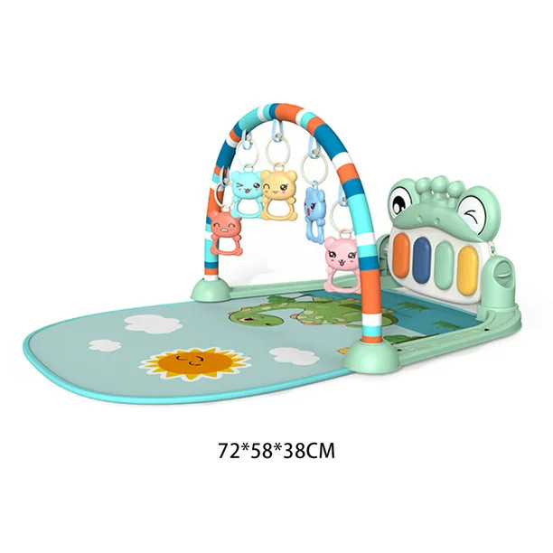 3-in-1 Baby Play Mat, Super Soft Foot Gym Carpet Fitness Rack, Kick and Play Gym with Detachable ... | Walmart (US)