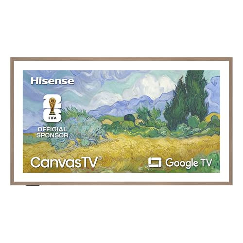 Hisense 55“ Hi-QLED S7 CanvasTV Series 4K UHD Google Smart Art TV (55S7SG, 2026 New) - 144Hz, Art Mode, Anti-Glare Panel, Dolby Vision HDR, Hi-Matte Display, Frame & UltraSlim Wall Mount Included | Amazon (US)