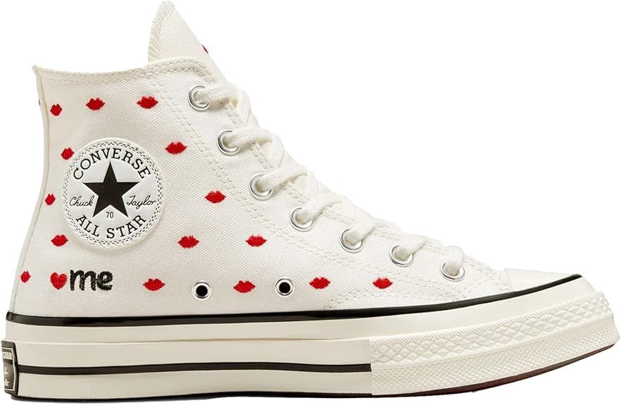 Converse Women's Chuck Taylor All Star Lift Sneakers (8.5, Vintage White RED, Numeric_8_Point_5) | Amazon (US)