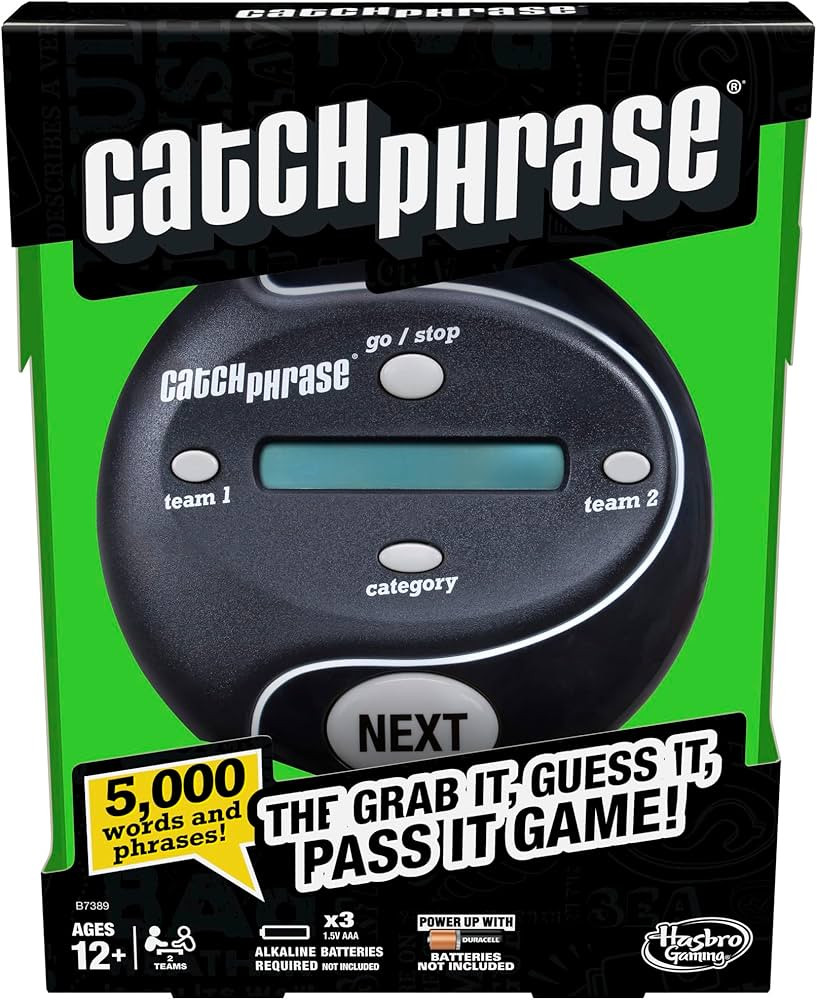 Hasbro Gaming Catch Phrase Electronic Game | Fun Active Handheld Party Games for Adults, Teens, a... | Amazon (US)