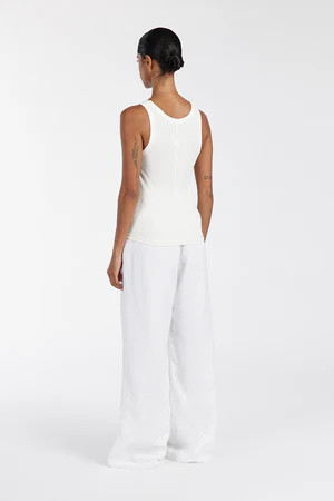 LEE OFF WHITE KNIT TANK | DISSH