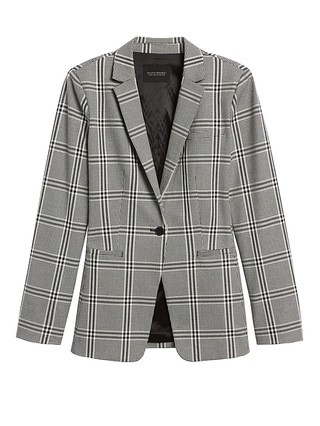 Petite Long & Lean-Fit Bi-Stretch Blazer | Banana Republic (US)