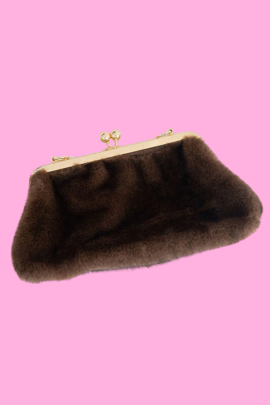 Sarah Faux Fur Clutch | Teggy French
