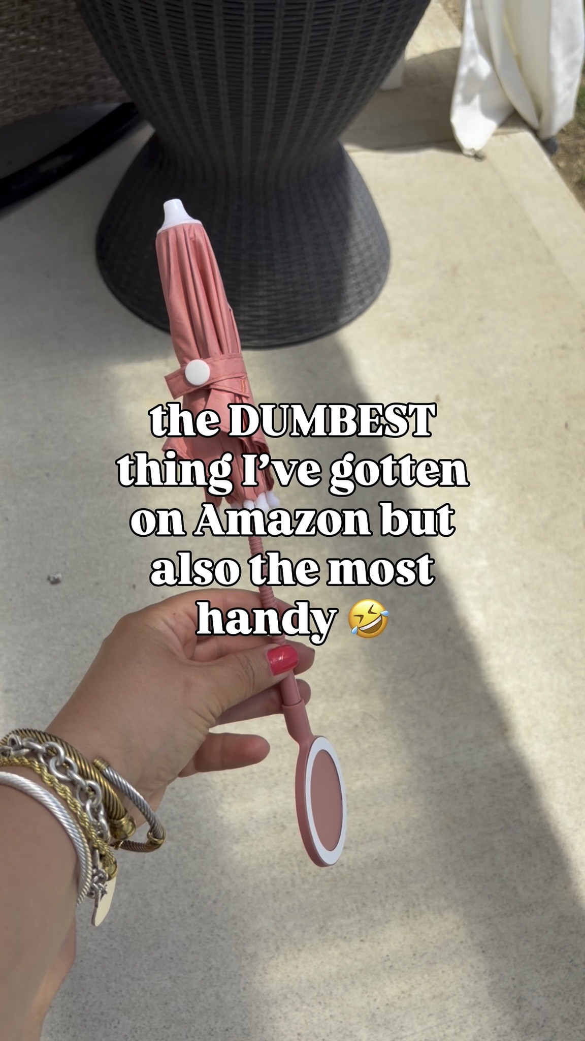 Coolest amazon find: Umbrella shade for your phone!