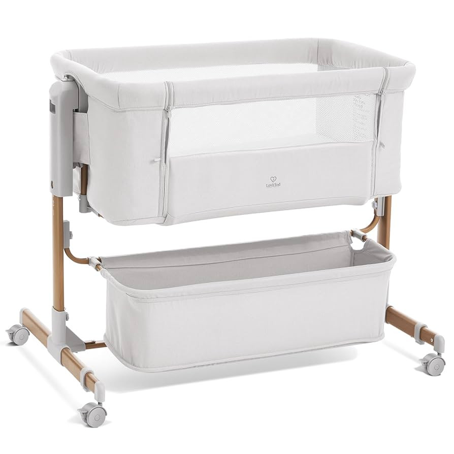 3 in 1 Baby Bassinet, Rocking Bassinet, Bedside Bassinet, 6-Height Adjustable, Bassinet Bedside S... | Amazon (US)