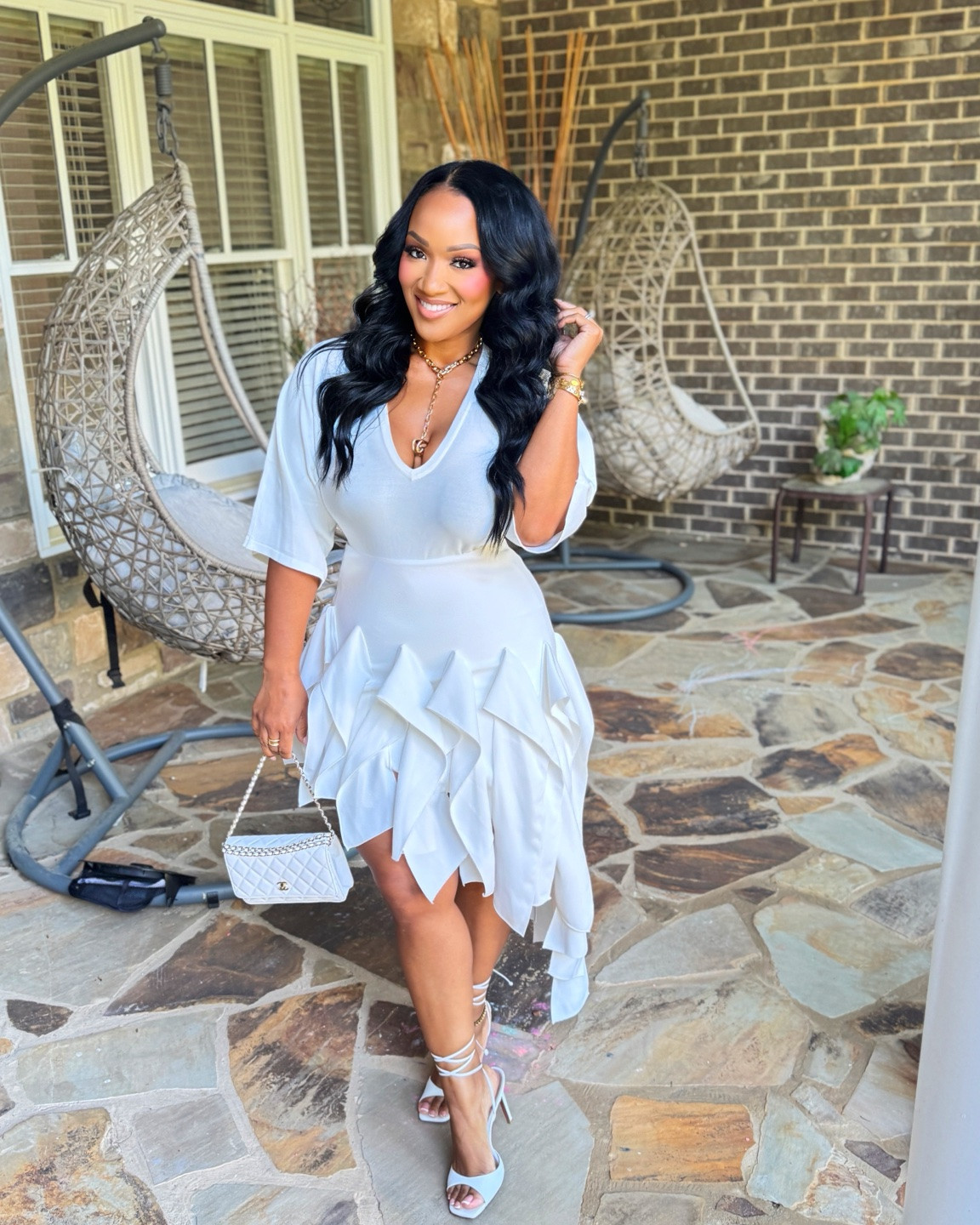 A statement skirt perfect for spring and summer! #summeroutfit #resortwear #allwhiteoutfit #chanel #gucci

#LTKOver40 #LTKootd #LTKSeasonal