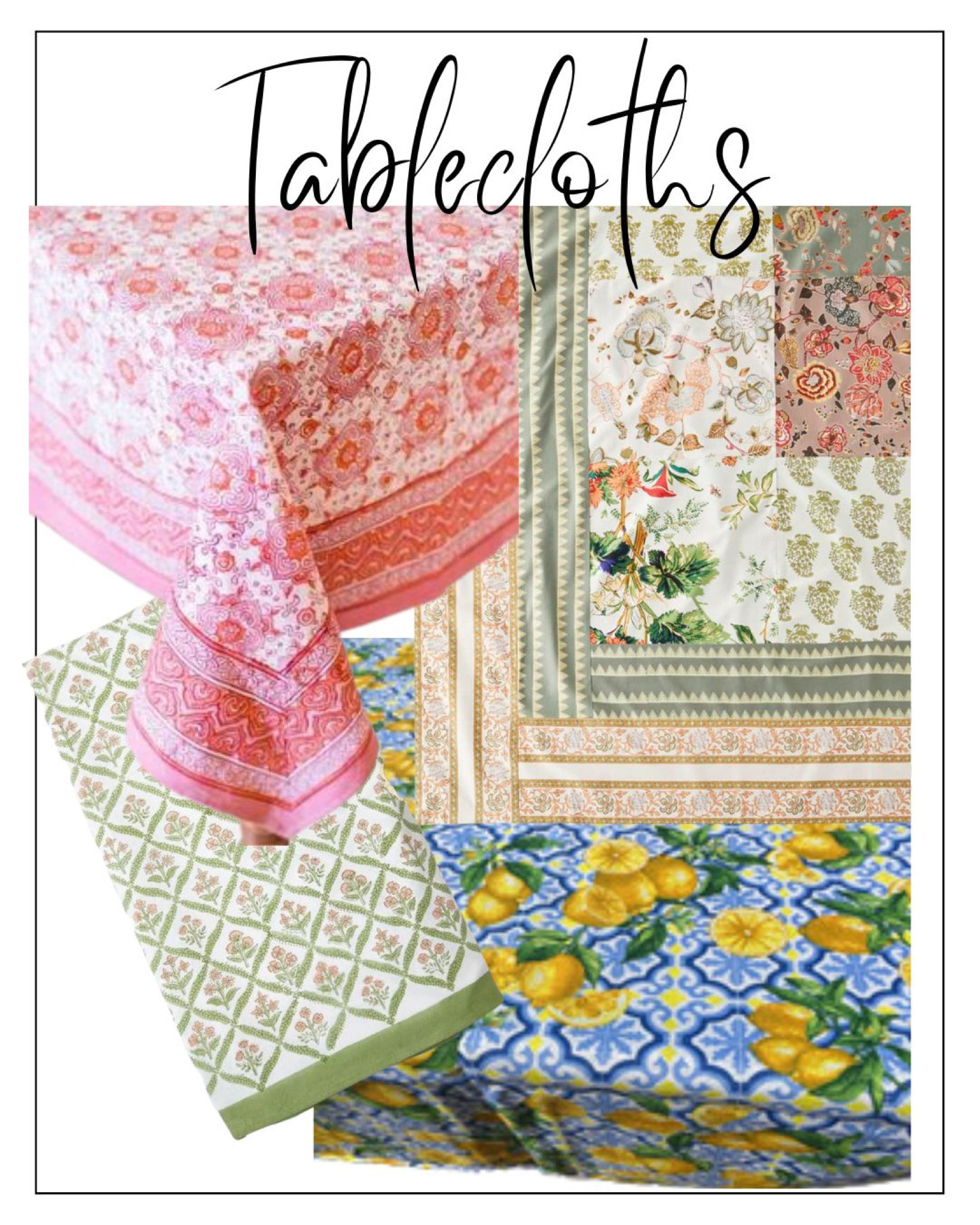 Spring and summer tablecloths🍓🥂☀️✨🍋