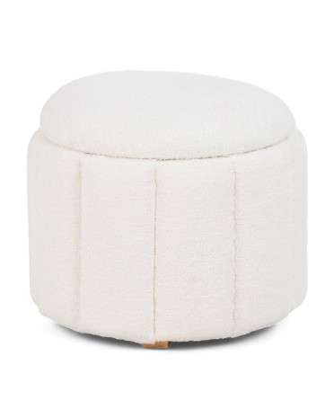 18in Quilted Storage Ottoman | TJ Maxx